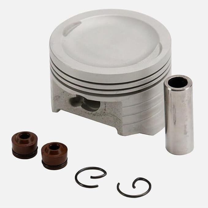 125CC Cylinder Piston Rings Gasket Rebuild Kit 52.4mm for Honda CRF125FB CRF125F CRF125 CRF 125F 2014-2023, Silver