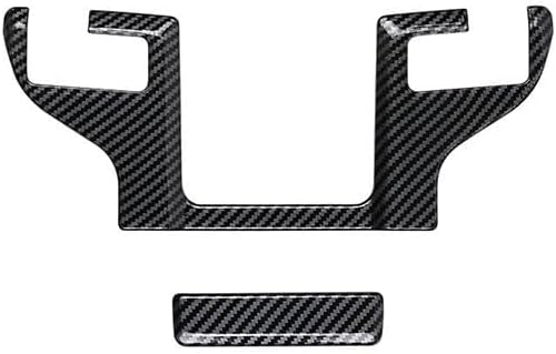 2Pcs Armrest Box Top Button Glitter Interior Modifications Compatible with Toyota Grand Highlander 2024 2025 2026 Fit for 2024-2026 Grand Highlander ABS Accessories(Carbon Fiber)