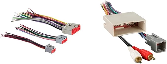 Metra Reverse Wiring Harness 71-5520-1 for Select 2003-up Ford, Lincoln, Mercury Vehicles OEM Premium Audio & Metra 70-5521 Radio Wiring Harness for Ford 03-Up Amp