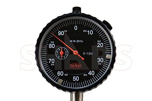 Shars 1" High Precision Dial Indicator, .001" Graduation 303-3111B !