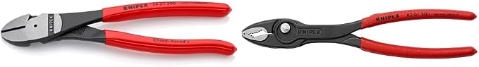 KNIPEX Tools High Leverage Angled Diagonal Cutters and TwinGrip Pliers Bundle