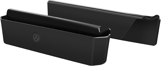 Muslogy Console Organizer Compatible with 2024 2025 2026 Hyundai Santa Fe Accessories Middle Console Storage Box Left & Right Set Interior Phone Pocket with Anti-Slip Mats