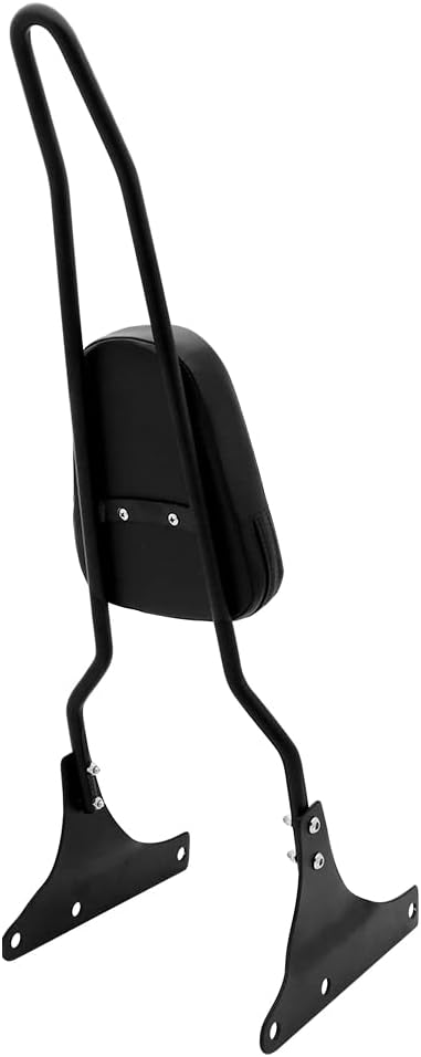 Motorcycle Rear Passenger Backrest Sissy Bar Compatible With Harley Davidson Heritage Softail FXSTC FLSTC Springer FLSTS Fat Boy EFI FLSTF,Black