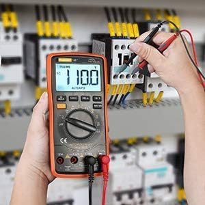 Auto Ranging Digital Multimeter & Clamp Meter with Storage Bag Battery Alligator Clips Test Leads for AC/DC Voltage/Current Voltage Alert Amp Ohm/Volt (38B Clamp Meter+18B Multi Meter Orange)