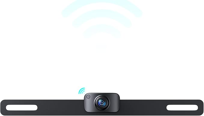 (Work with AWT7/AWTL7) eRapta Wireless Backup Camera Rear View Camera HD 1080P Easy Installation 2 Channels Waterproof Night Vision Extra Camera Only for AWT7/AWTL7 System AWT7(T)