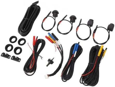 360 Car Camera, Panoramic Surround View Camera System Front Rear Left Right AHD Cameras for Android Auto Radio Night Vision IP68 Wide Angle Parking Driving Safety