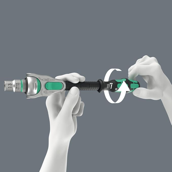 Wera - 5073262001 Zyklop 8000 C SB Ratchet, Square Socket 1/2"