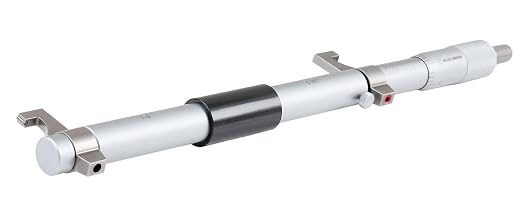 Accusize Industrial Tools 7-8'' by 0.001'' Inside Micrometer in Fitted Case, Satin Chrome Finished, Eg00-3228 | Range: 7-8", Graduation: 0.001", Accuracy: 0.00028", Resolution: 0.0001", Satin Chrome Finish