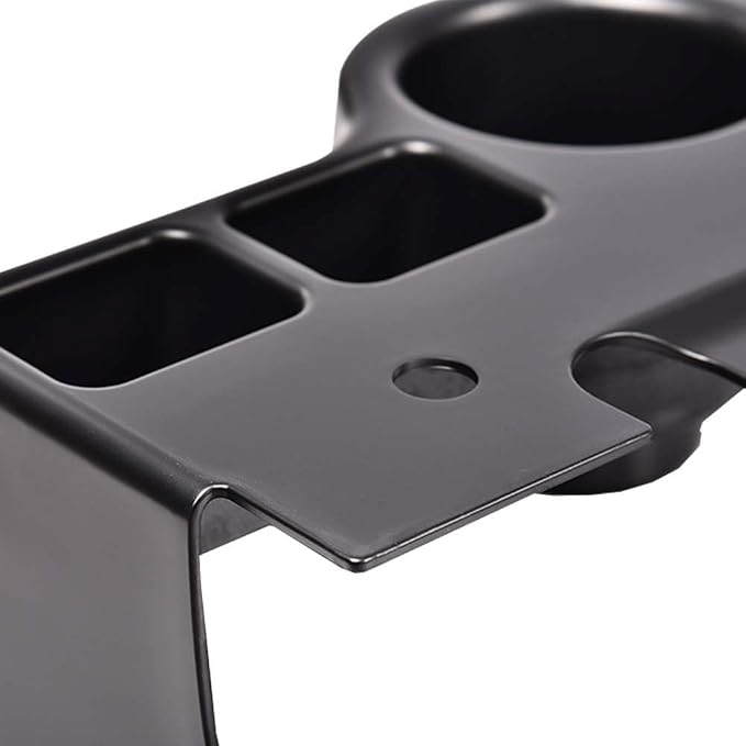 ANDPLAY Center Console Cup Holder Compatible with Ford F250 F350 F450 F550 1999 2000 2001 Super Duty Truck Black