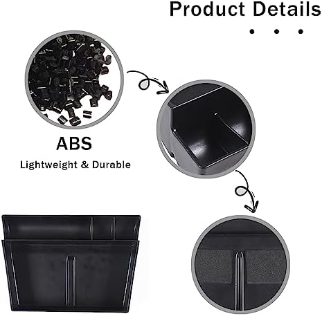 for Honda Pilot 2016-2022/ Ridgeline 2020-2023/ Passport 2019-2023 Center Console Organizer Tray & Gear Shift Panel Cover Trim