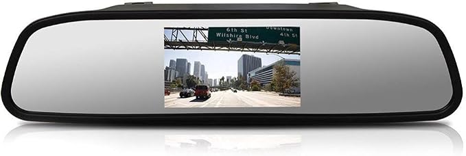 4.3 inch Color TFT LCD Display Screen Auto Rear View Mirror Display for Car Backup Camera/Front Camera/Media Player