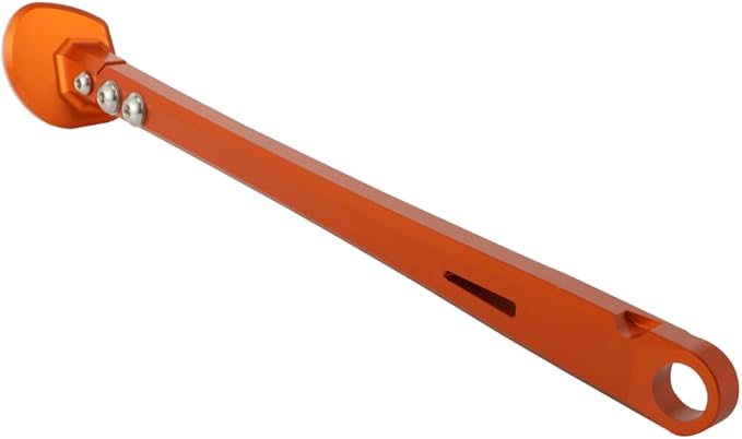 Motorcycle Kickstand Adjustable Foot Side Kick Stand for 150 200 250 300 350 400 450 500 505 530 EXC XC XCW XCF XCFW EXCF EXCR XCRW 2017-2023 Supermoto Enduro Motocross Orange