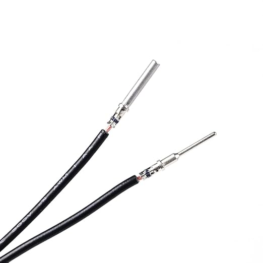 JRready ST6295 Deutsch Solid Contact, Deutsch Solid Pin Size 20, Closed Barrel Contacts Kit, Solid Contacts for DTM Connectors,16-22AWG,7.5A,Purple Stripe,50 Pairs