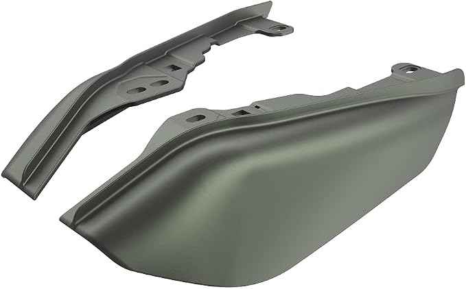 Advanblack 2024 RG Mid Frame Air Deflectors Compatible for Harley Touring Street Glide, Road King, Electra Glide, 2009-2025(Deadwood Green Denim)