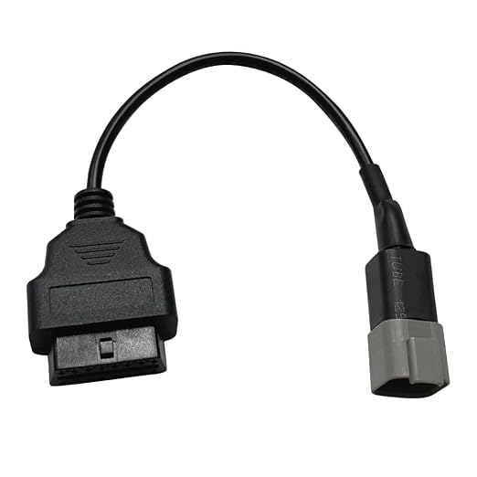 OBD2 Adapter Cable for Yanmar Diesel Vehicles 6 Pin OBD2 16Pin OBDII Car Diagnostic Connector Compatible with OBD II Diagnostic Scanner