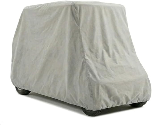 CarsCover HD Waterproof Golf Cart Cover 2+2 Passenger 5 Layer Storage Covers for Yamaha, Club Car, EZ Go (Fit up to 108 inch Long)