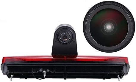 18mm HD Car Third Roof Top Mount Brake Light 3 Rear View Camera Parking Safety Assistant System, Night Vision Waterproof for Ford Transit Connect 2014-2017 Stop lamp Transporter Business MPV SUV Bus