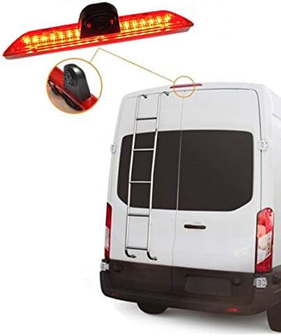 Compatible for Ford Transit 150 2015-2020, Transit 250 2015-2020, Transit 350/350 HD 2015-2020 Brake Light Backup Camera with 7 inch Clip-on Mirror Monitor (Transit Van)
