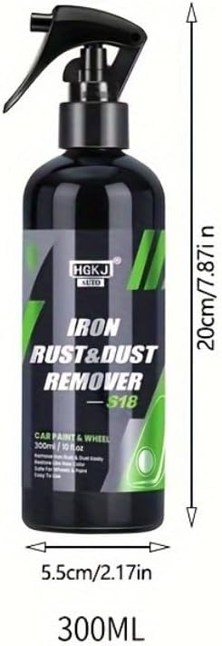 Wheel Cleaner-Iron Dust Remover-Iron Out Fallout Rust Remover Spray for Car Detailing,Remove Iron Particles in Car Paint, Motorcycle, RV & Boat (300ML*2)