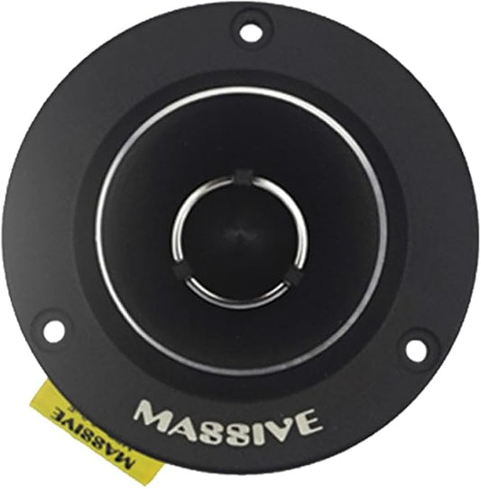 Massive Audio T35 Power Bullet Tweeter | 4 Ohm High-Output Titanium Dome Super Tweeter, 120W MAX Pro Audio High-Frequency Driver, Aluminum Housing for Car, Motorcycle & Powersports Systems