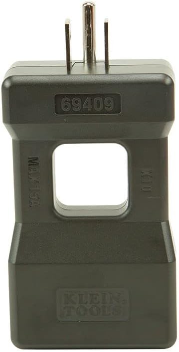 Klein Tools 69409 Line Splitter 10x and Klein Tools 69381 Alligator Clip Test Leads, Heavy-Duty Replacement 3-Foot Meter Leads