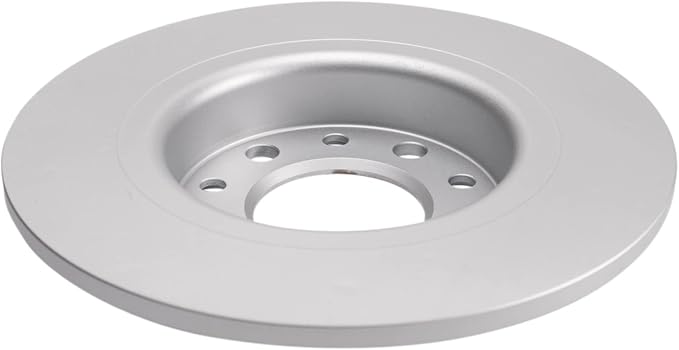 TRQ Rear Brake Rotor Set G Coated Solid Compatible with 2013-2016 Dodge Dart