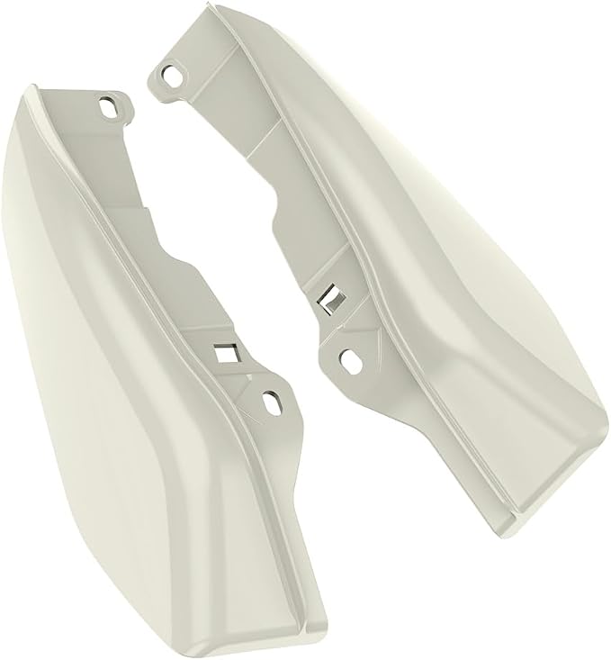 Color - Matched Mid Frame Air Deflectors Heat Shield, Perfectly Fit for Harley Touring Models 2009-2026 Golden White Pearl