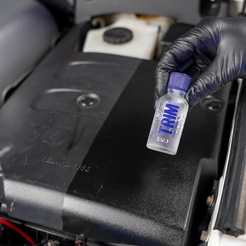 GYEON Trim EVO Ceramic Trim Restorer + TrimCleaner Prep Kit – Plastic & Vinyl Restoration System – Deep Clean, Restore, and Protect Faded Exterior Trim with Hydrophobic SiO₂ UV-Resistant Coating