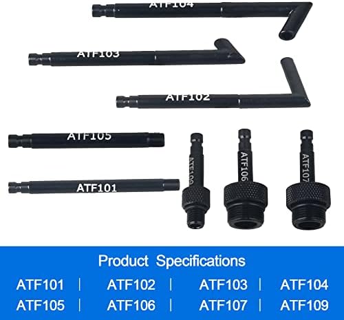 DAYUAN 24pcs Pneumatic Diesel Injector Puller Air Vibration Injector Removal Tool Kit Bundle with 3L Manual Transmission Fluid ransfer Pump