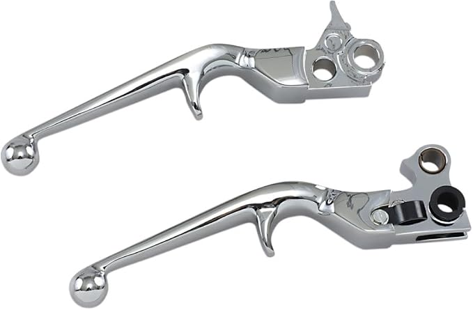 Kuryakyn 1029 Motorcycle Handlebar Accessory: Clutch and Brake Trigger Levers for 1996-2017 Harley-Davidson Motorcycles with Cable Clutch, Chrome, 1 Pair