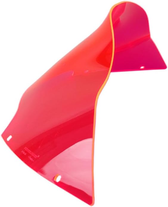 POWER JAMES Pink Red 7.0",7.0 inch Tall PMMA Windshield Windscreen, Compatible with Harley Davidson 2015-23 Road Glide, Road Glide Special, FLTRKSE, FLTRXST
