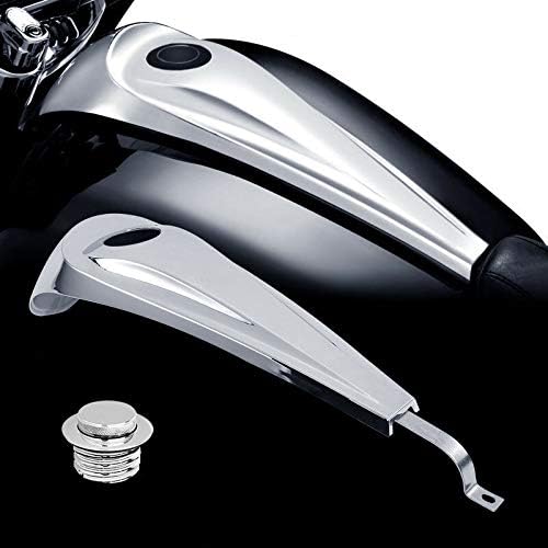 Smooth Dash Console with Pop Up Gas Cap fits for Harley Touring Electra Glide FLHT Road Glide FLTRX Street Glide FLHX 2008-2024,Chrome