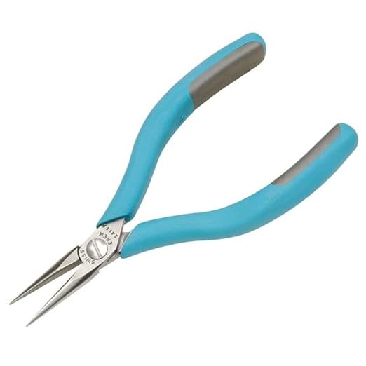 Erem 2411P 5” Fine Point Needle Nose Pliers Smooth Jaws with Ergonomic Handles
