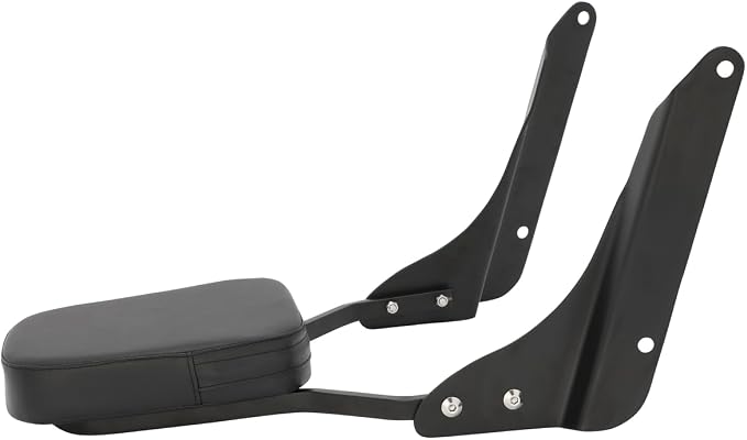 Passenger Sissy Bar Rear Backrest Pad for Honda Shadow VLX 600 VT600C VT600CD Deluxe 1998-2008, Black