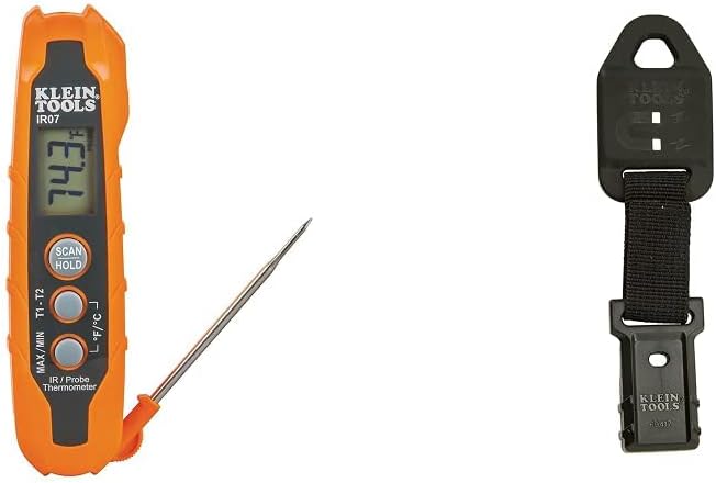 Klein Tools IR07 Infrared Thermometer and Magnetic Hanger Bundle