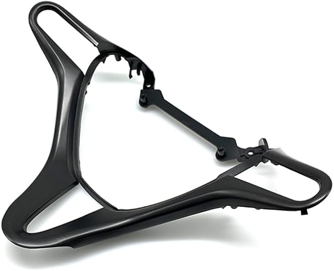 Carbon Fiber Style Replacement Steering Wheel Trim Cover Frame ABS Decal Interior Moulding Accessories Fit for Honda Civic 2006 2007 2008 2009 2010 2011 (B-Black)