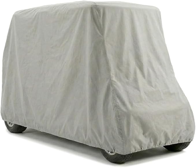 CarsCover HD Waterproof Golf Cart Cover 4 Passenger 5 Layer Storage Covers for Yamaha, Club Car, EZ Go (Fit up to 115 inch Long)