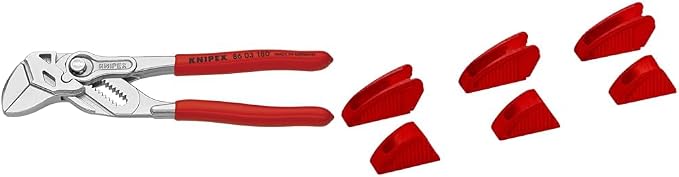 KNIPEX Pliers Wrench & Jaw Protectors for 7 1/4" Pliers Wrench (8609180V01)
