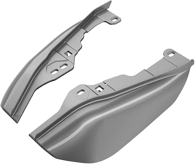 Advanblack 2024 RG Mid Frame Air Deflectors Compatible for Harley Touring Street Glide, Road King, Electra Glide, 2009-2025(Charcoal Pearl)