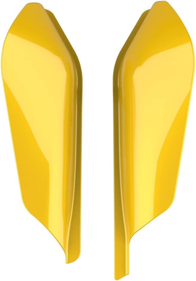 Advanblack 2024 RG Mid Frame Air Deflectors Compatible for Harley Touring Street Glide, Road King, Electra Glide, 2009-2025(Chrome Yellow)