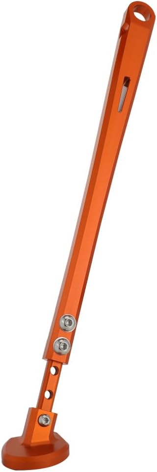 Motorcycle Kickstand Adjustable Foot Side Kick Stand for 150 200 250 300 350 400 450 500 505 530 EXC XC XCW XCF XCFW EXCF EXCR XCRW 2017-2023 Supermoto Enduro Motocross Orange