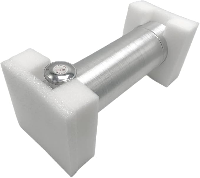 JSD 2.125 Gallons 6"x20" Aluminum Spun Round Gas Tank End Fill 1/4" NPT Outlet - for mini bike,go kart, Log splitter
