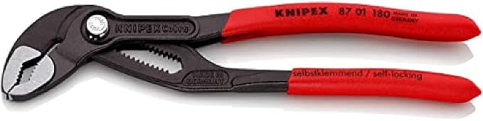 KNIPEX Tools Electronics Super Knips (7803125) and KNIPEX 8701180 7-1/4-Inch Cobra Pliers