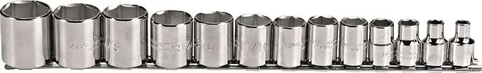 Stanley Proto J52126 13 Piece 6 Point 3/8" Drive Socket Set