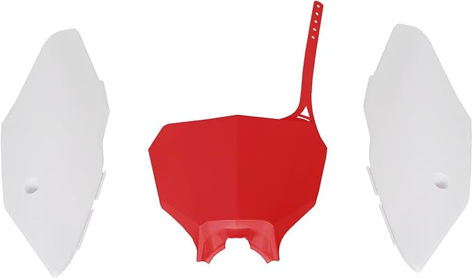 HECASA Motorcycle Plastic Kit Compatible with 2002 2003 2004 2005 2006 2007 Honda CR125R CR250R Bodywork Set Fairing - Red & White