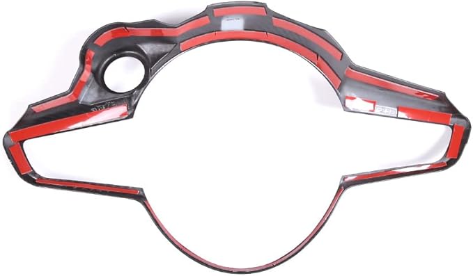 TOYCIDFG Car Steering Wheel Frame Trim Cover Compatible with Alfa Romeo Giulia/Stelvio Interior Accessories ABS Inner Decoration (Carbon Fiber Pattern)