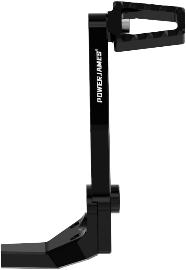 POWER JAMES Black Foot Brake Shift Lever Footpeg Fits for Harley 18-23 Street Bob, Low Rider, Softail Standard FXBBS FXST FXRST with Mid-Control (Black)