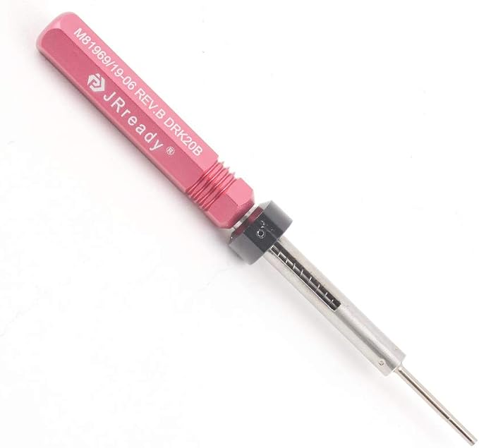 JRready DRK20B Removal Tool Applied to remove MIL series round contacts without any damages to the electric connectors
