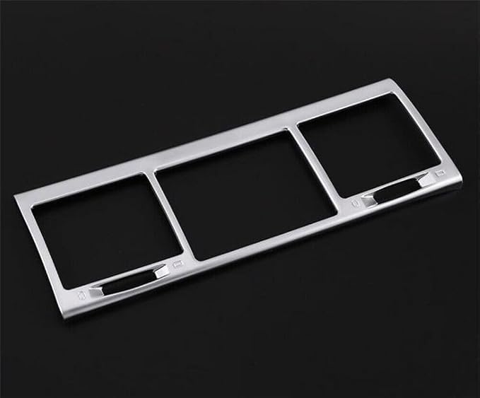 Car Central Air Condition Outlet Vent Cover Frame Trim，Fit forMercedes-Ben-z G Class W463 G350 G55 G63 2004 2005 2006 2007 2008 2009 2010 2011，ABS Center Control Air Vent Outlet Trim (Silver)