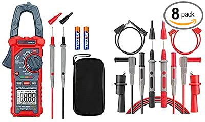 AstroAI 4000 Counts Digital Clamp Meter+Multimeter Test Leads Kit,